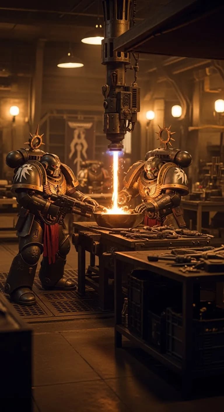 Forging Legends: Warriors of Fire and Technology Unite!