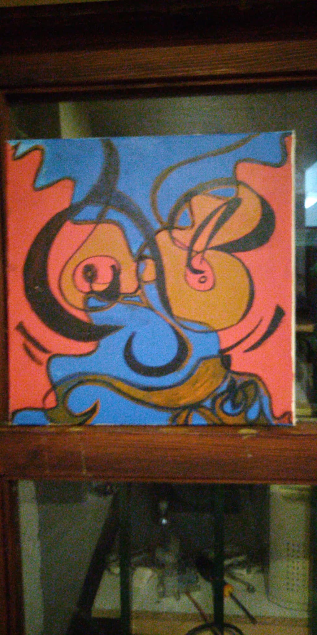 Abstract Faces Intertwined