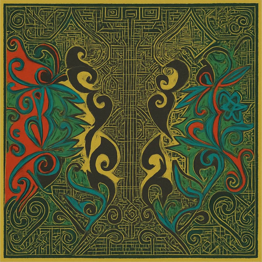 Whispers of Nature: A Dance of Color and Form in Abstract Harmony