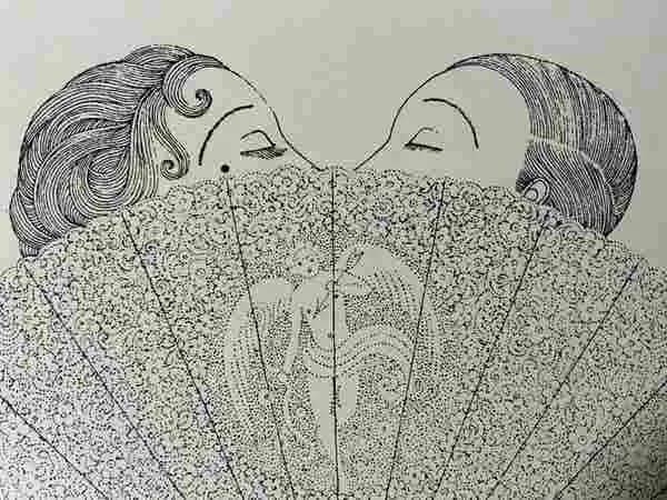 Whispers of Romance: A Delicate Dance Behind the Fan