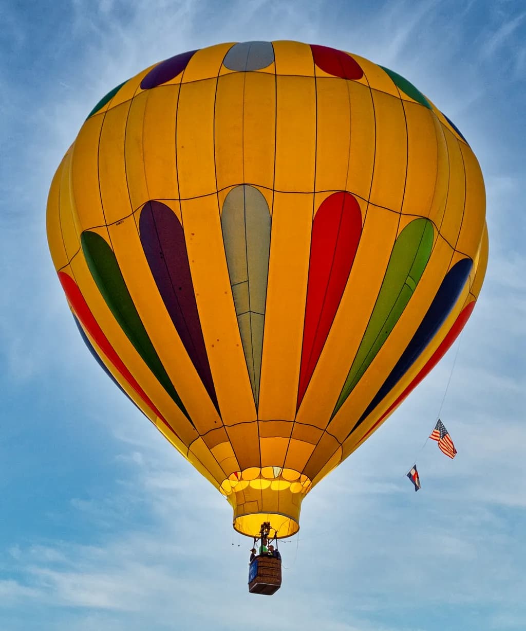 Colorful Freedom: A Journey Through the Sky in a Hot Air Balloon