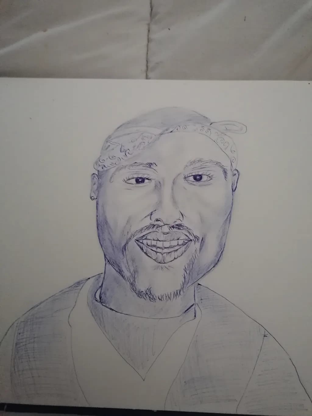 Blue Smile Portrait