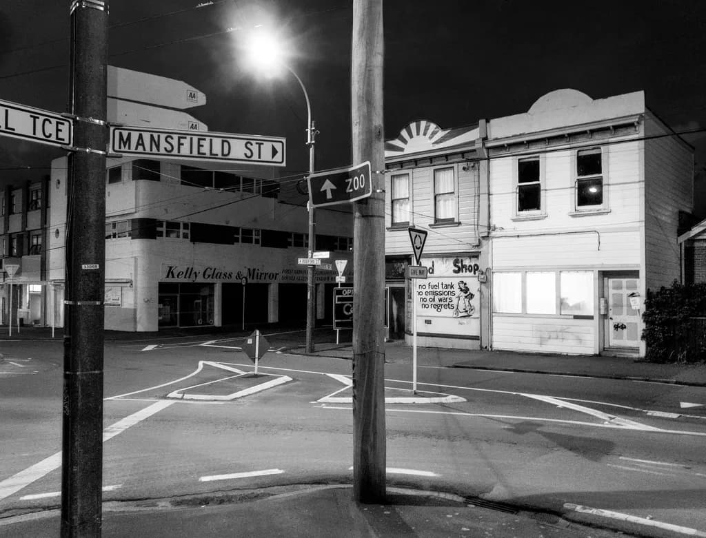 Mansfield Street at Night