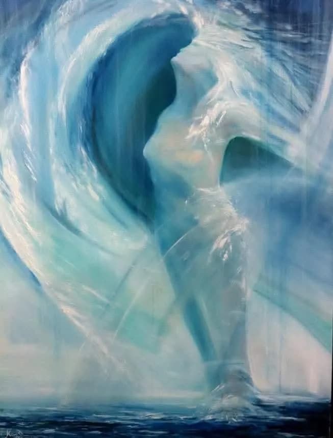 Ethereal Waves: The Dance of Water and Form