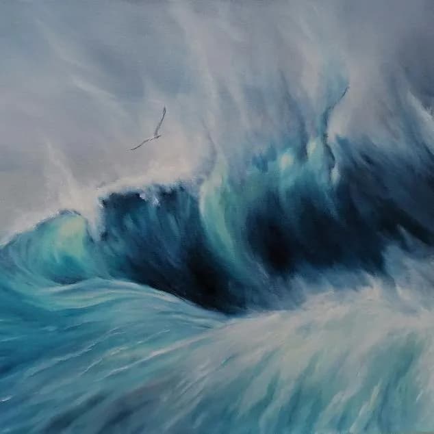 Ocean's Embrace: A Dance of Waves and Sky