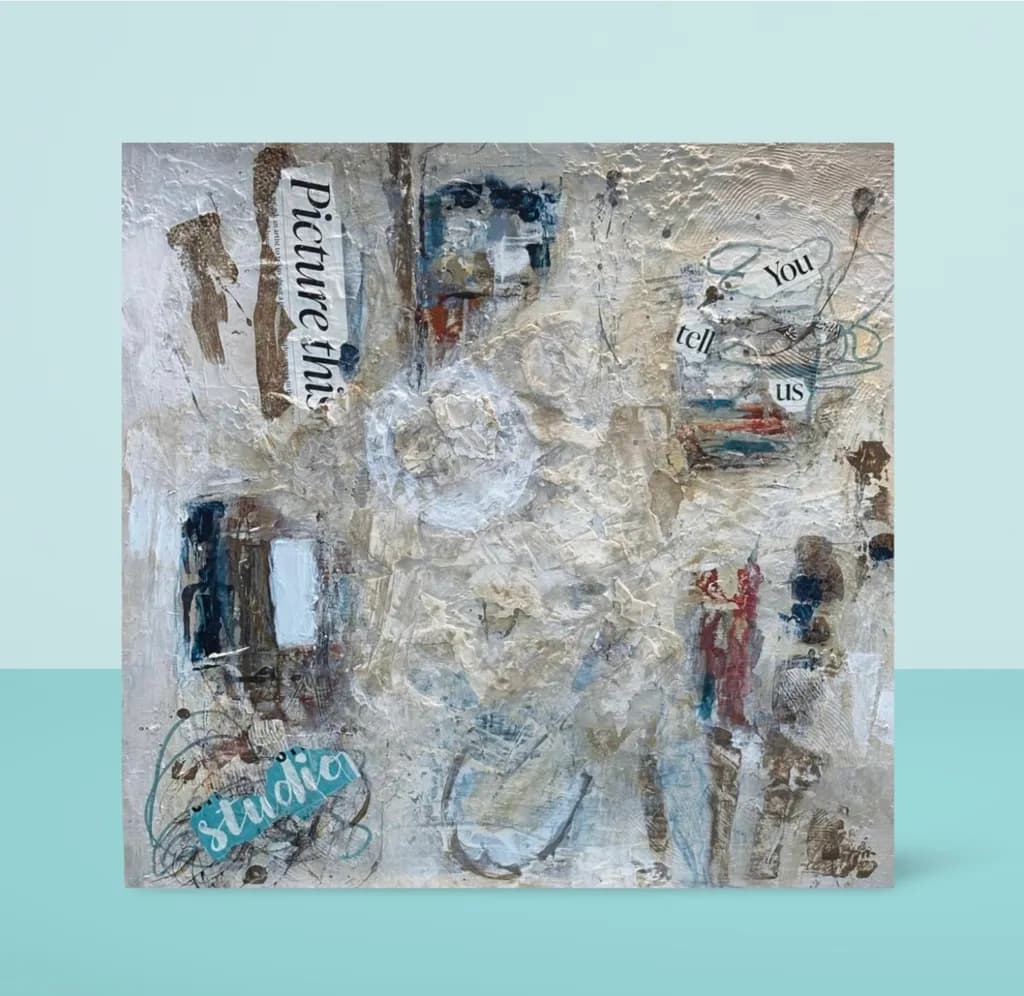 Whispers of Creativity: A Mixed Media Journey Through Texture and Expression