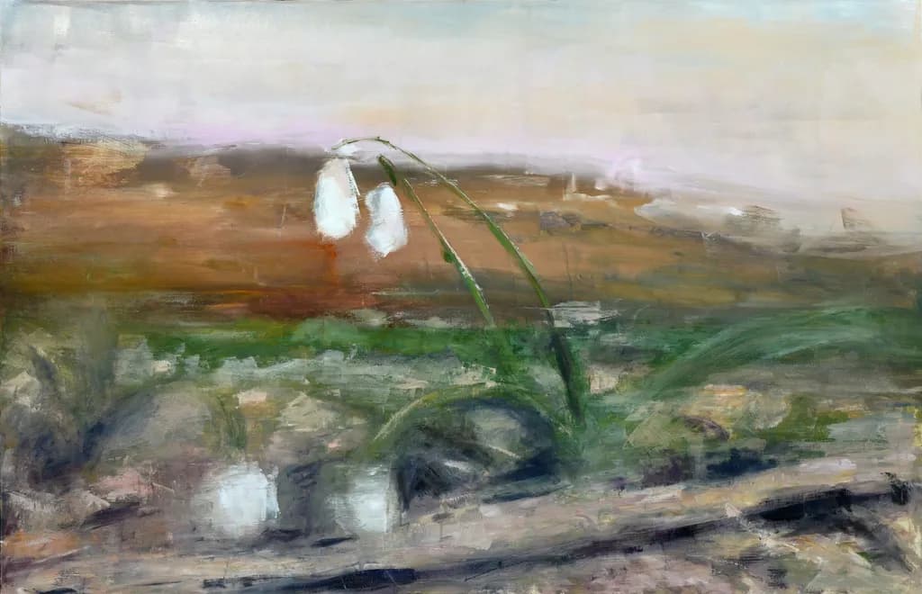 Whispers of Spring: A Delicate Bloom Amidst Nature's Palette