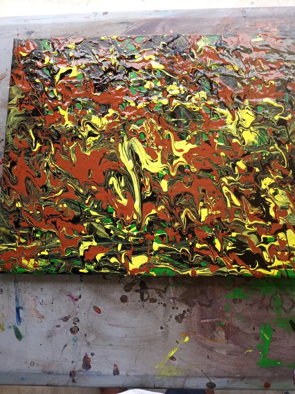 Vibrant Whirlwind: A Dance of Color and Emotion