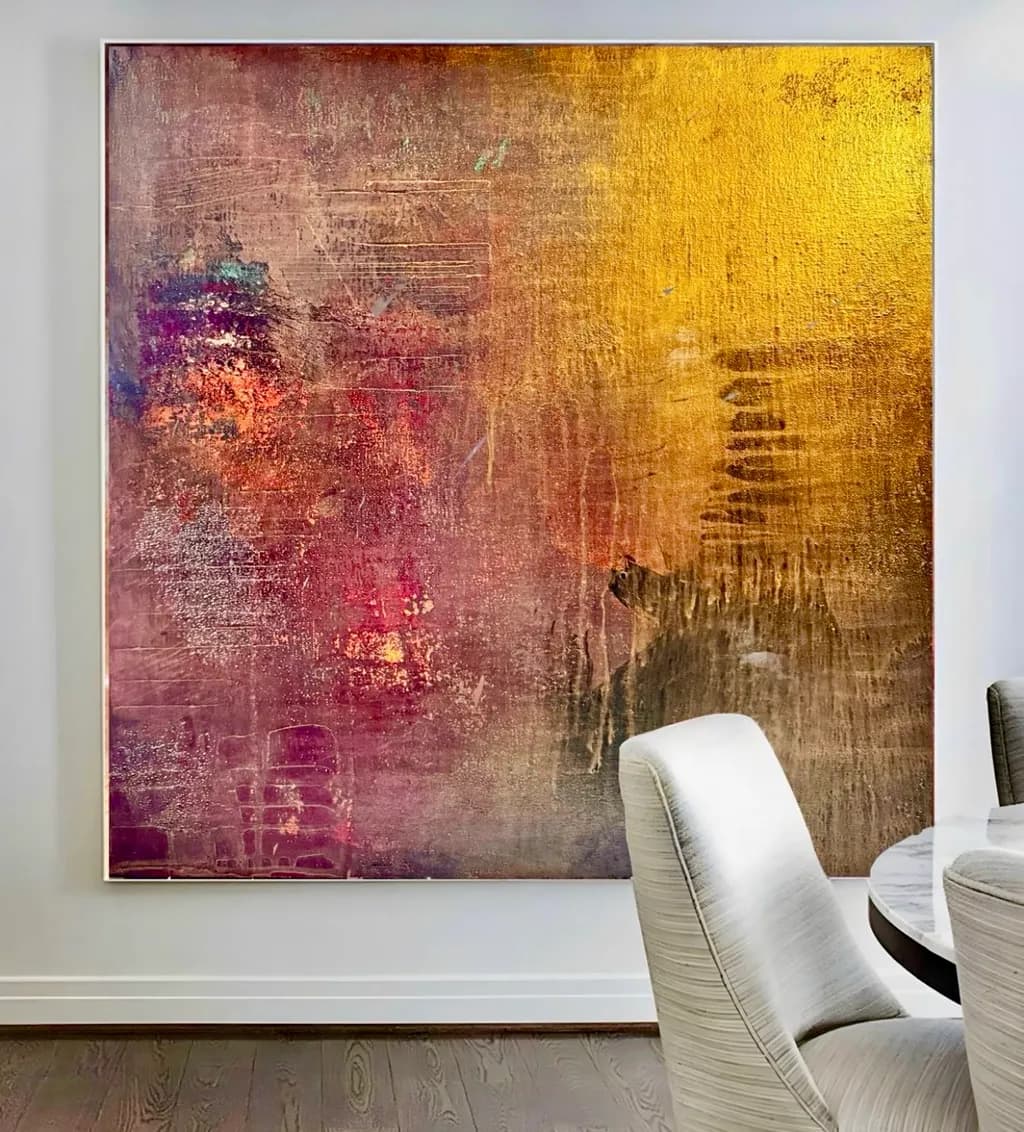 Golden Whispers: A Dance of Color and Texture