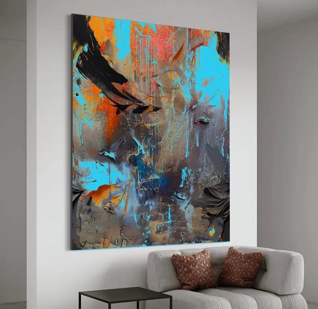 Vibrant Harmony: An Abstract Journey Through Color and Emotion