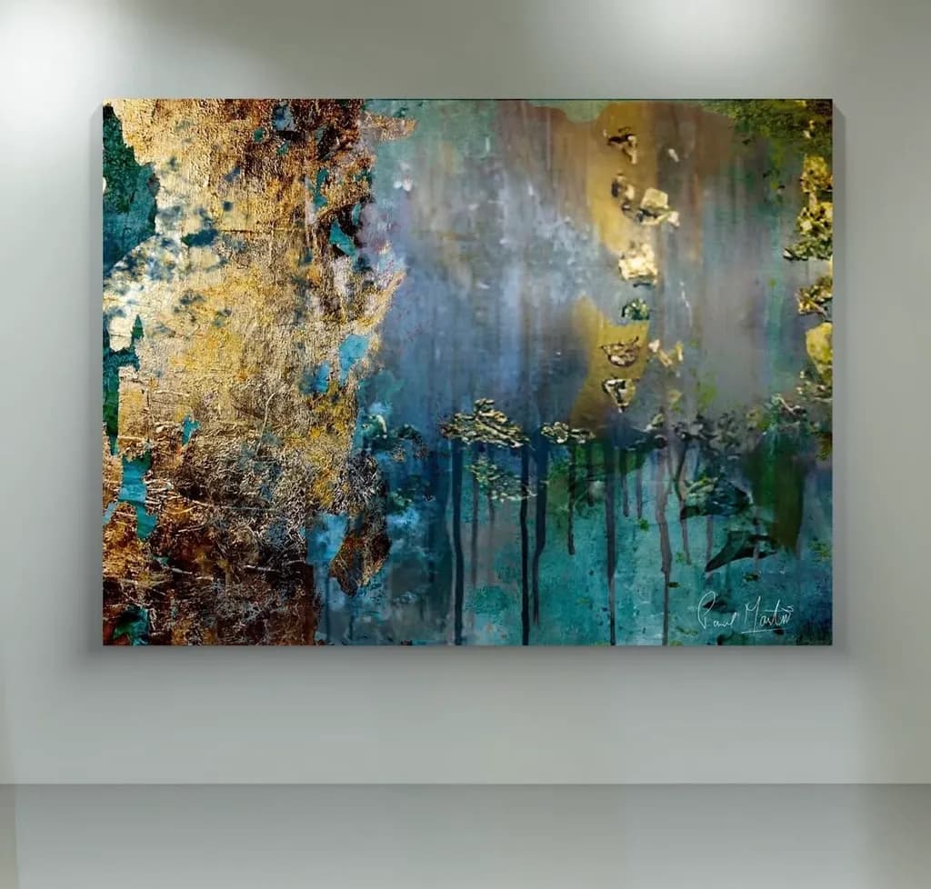Vibrant Harmony: An Abstract Dance of Color and Texture