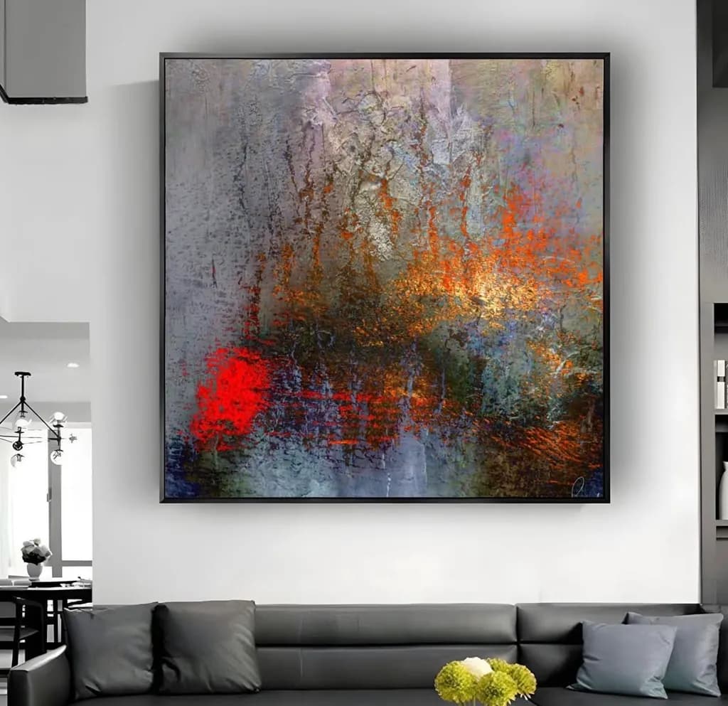 Vibrant Echoes: A Dance of Color and Texture in Abstract Art