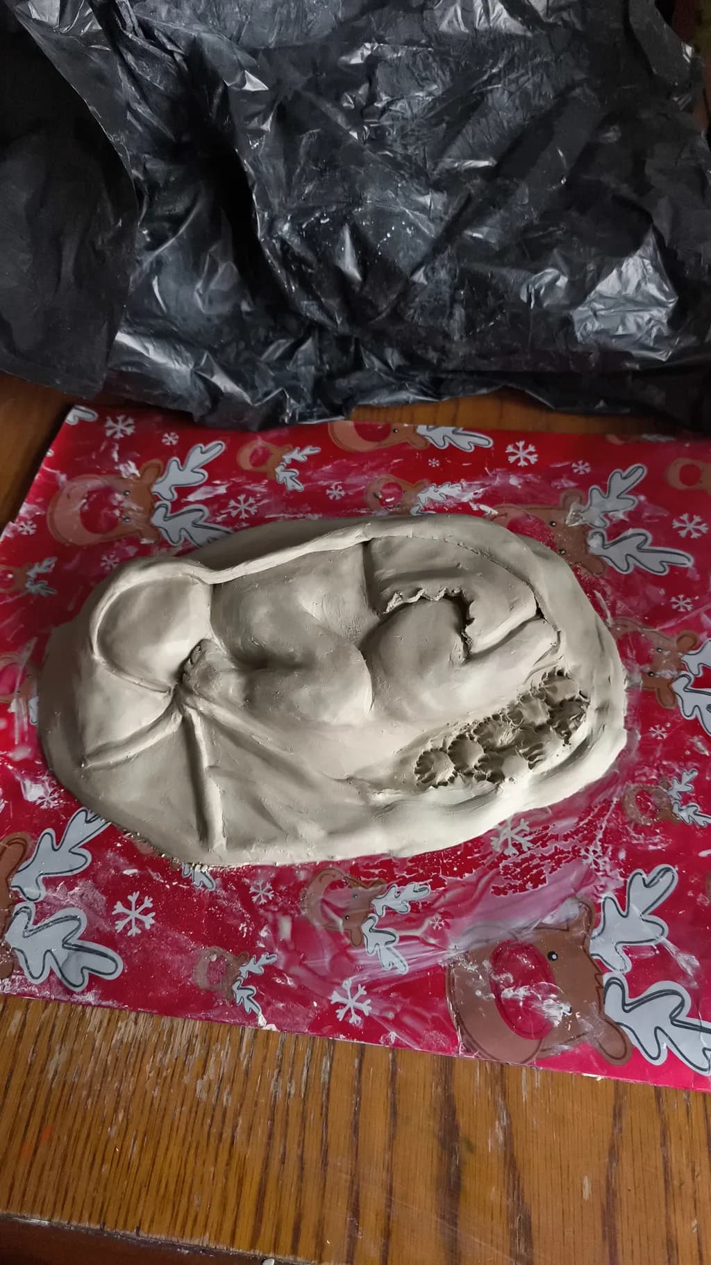 Clay Embrace Sculpture