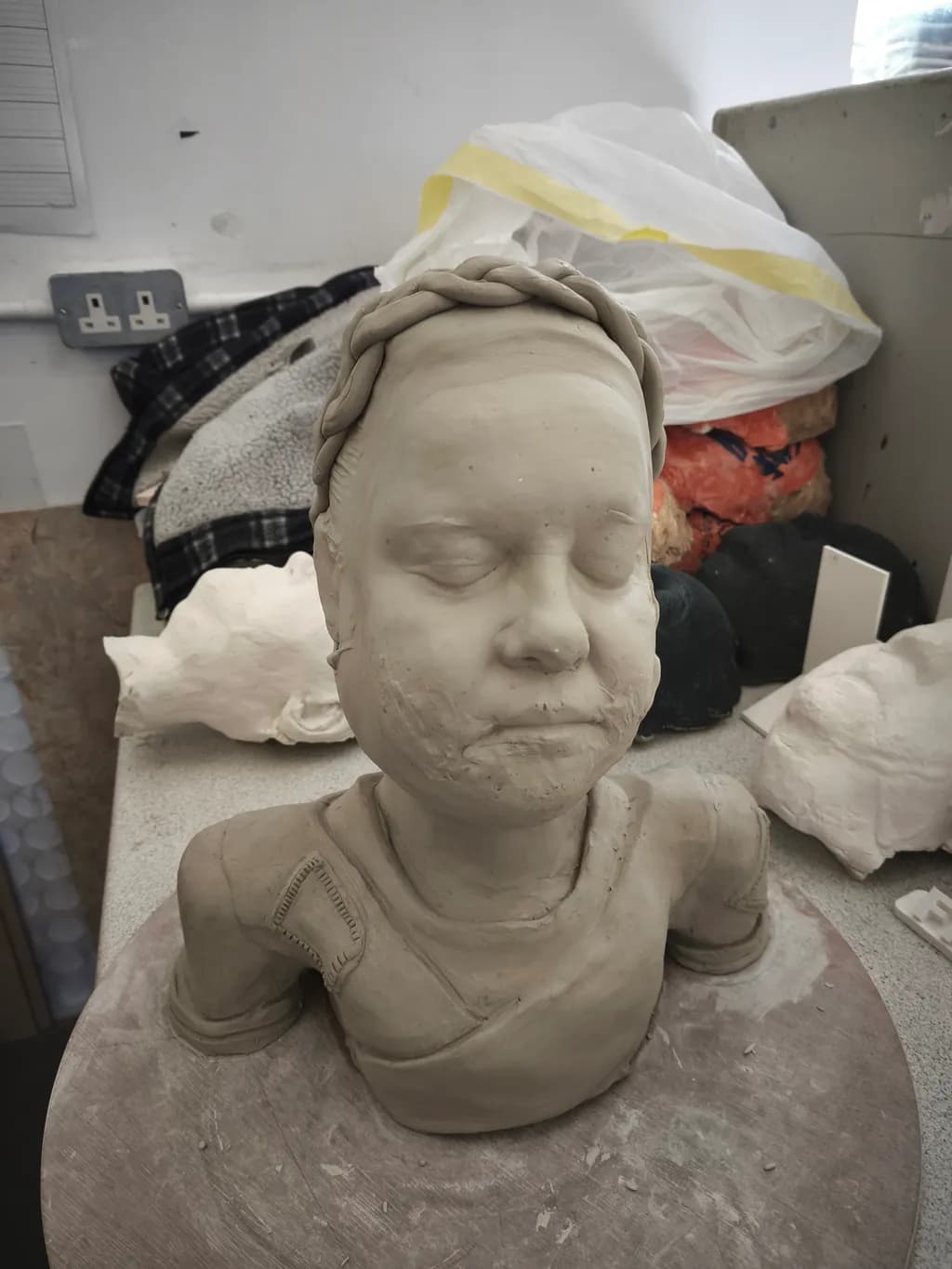 Contemplative Youth Bust