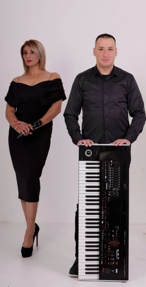 Elegant Harmony: A Captivating Duo of Music and Style