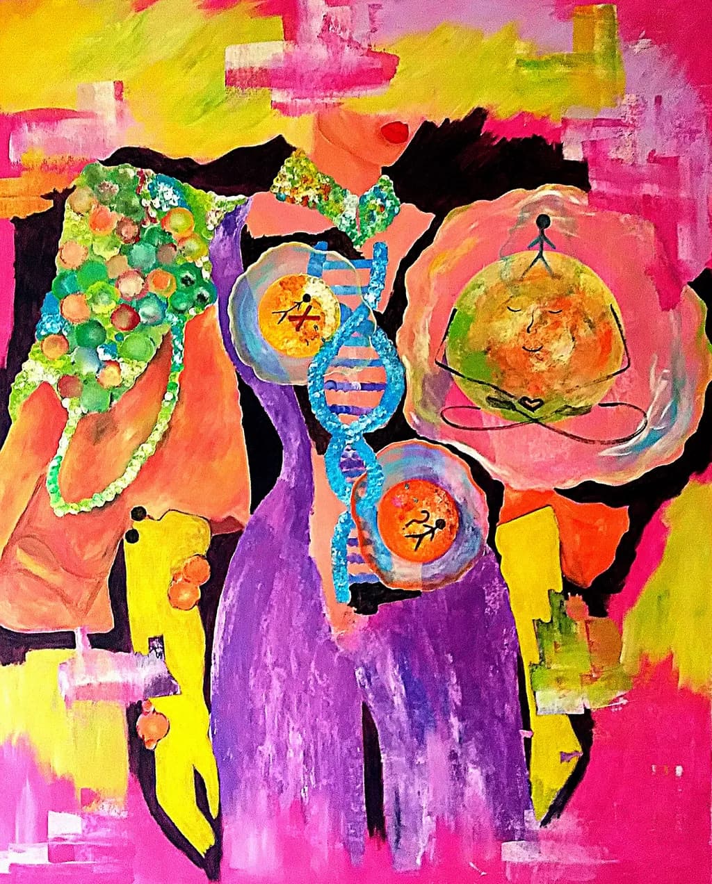 Vibrant Harmony: A Celebration of Life, DNA, and Inner Peace