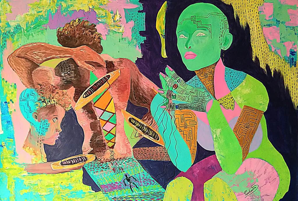 Vibrant Echoes of Identity: A Journey Through Color and Form