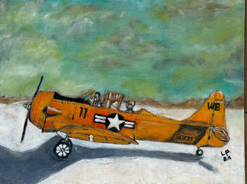 Orange Military Plane