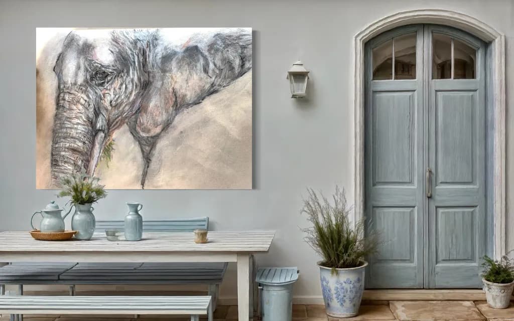 Majestic Presence: An Elephant's Grace in Modern Decor