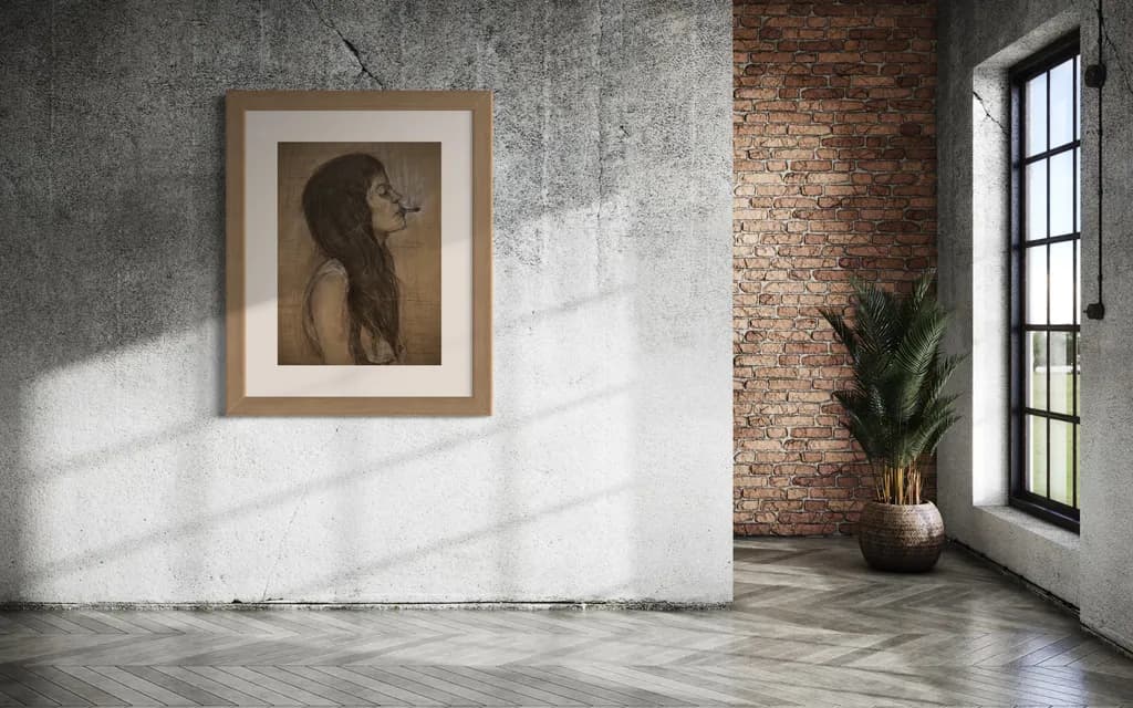 Whispers of Serenity: A Contemplative Portrait in Earthy Tones