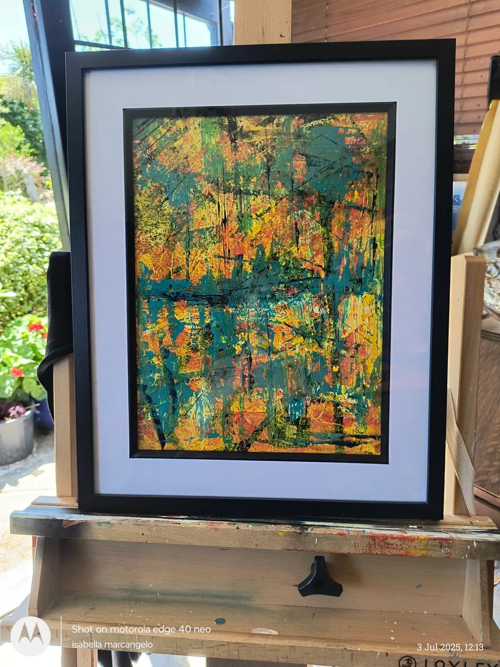 Vibrant Harmony: A Dance of Color and Texture in Abstract Art