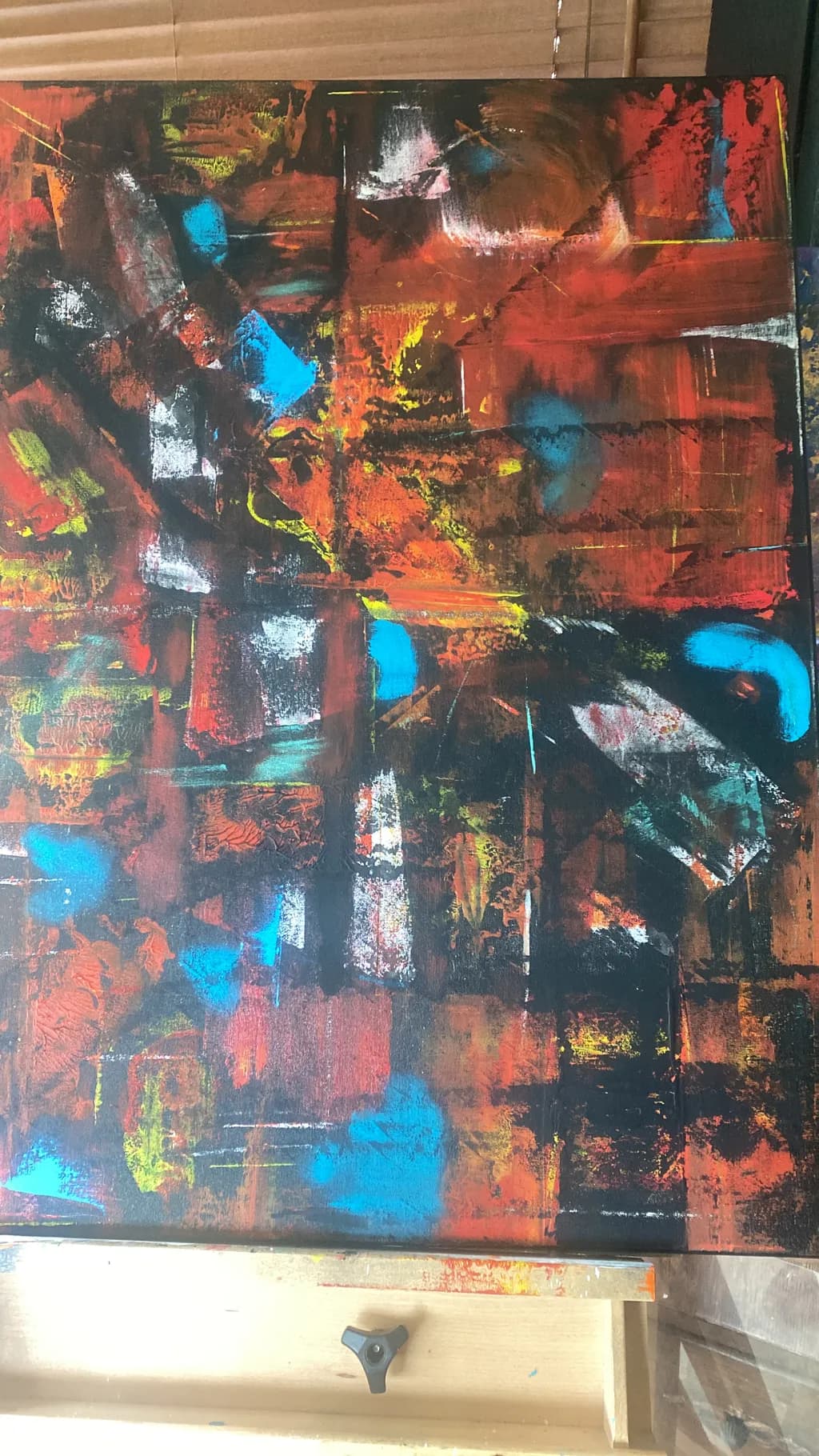 Vibrant Chaos: An Abstract Dance of Color and Emotion