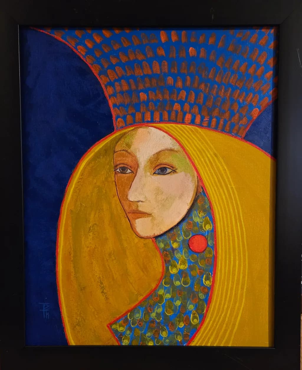 Golden Reverie: A Portrait of Ethereal Beauty and Mystique