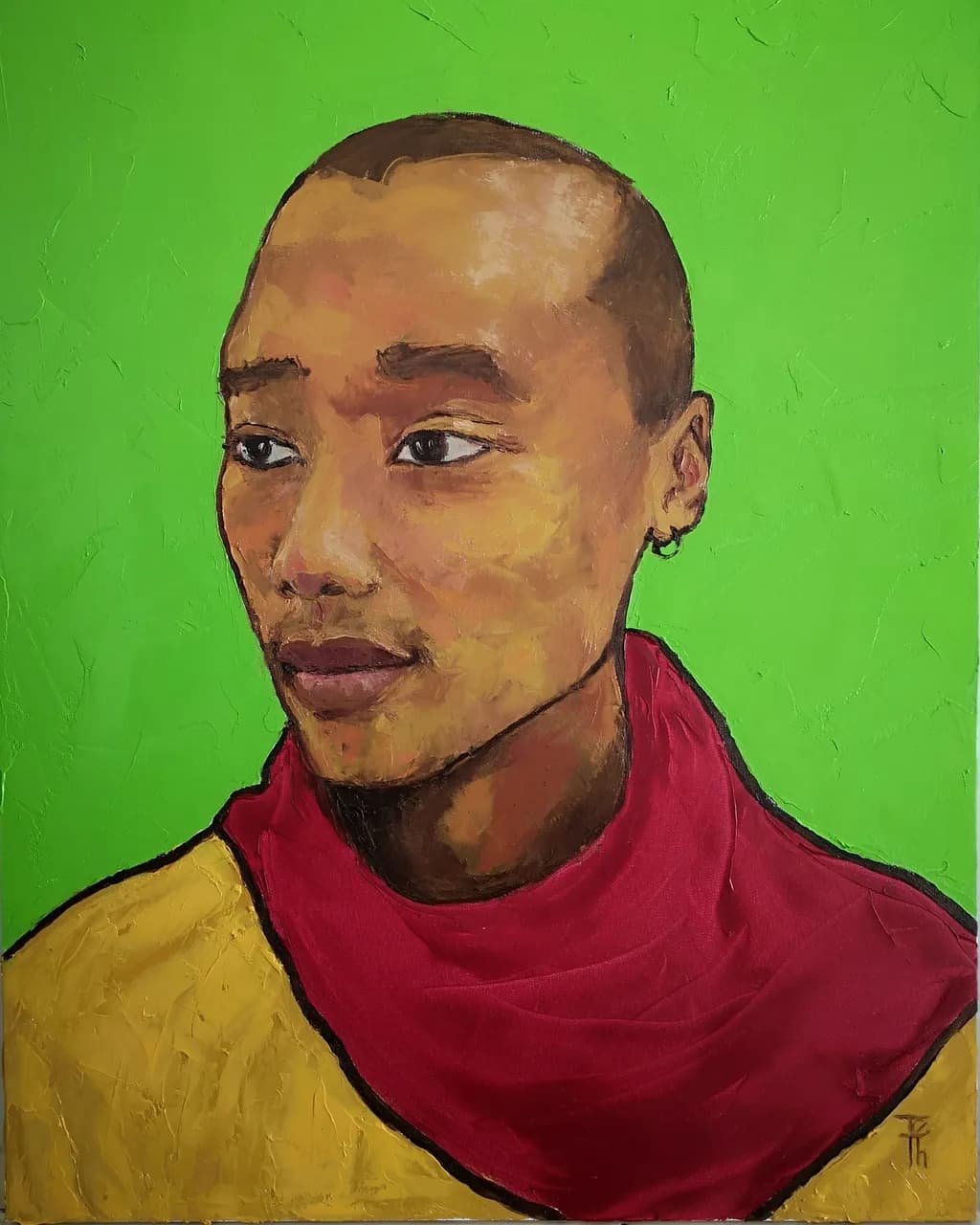 Vibrant Identity: A Portrait of Strength and Expression