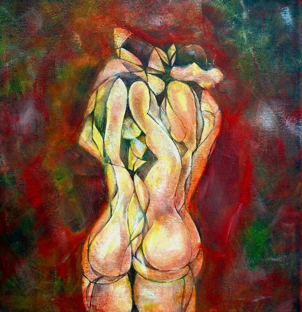 Embrace of Colors: A Dance of Form and Emotion