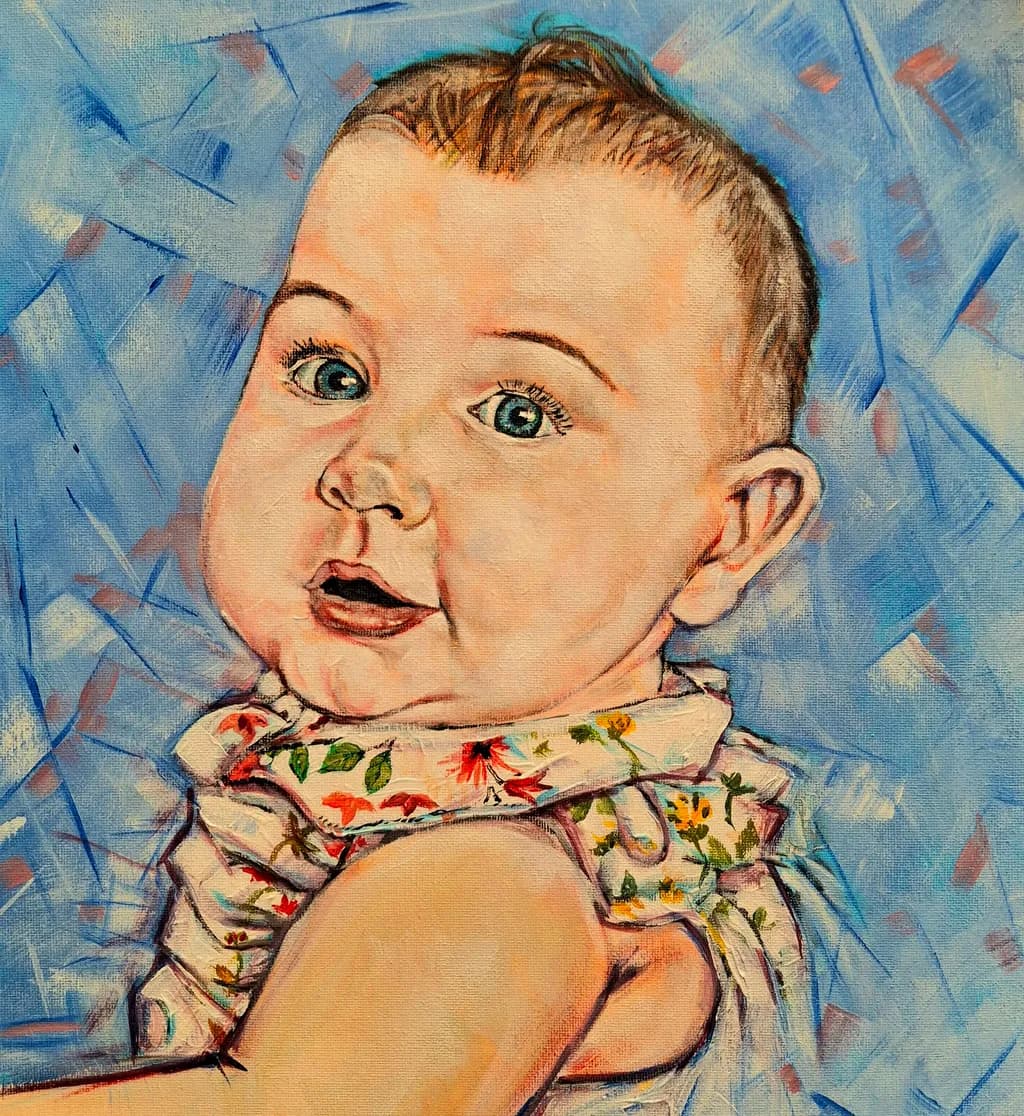 Whimsical Wonder: A Cherubic Portrait of Innocence and Joy