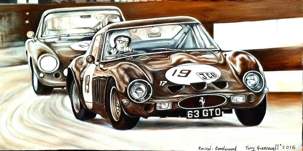 Revving Through Time: A Vintage Racing Journey in Brown and Silver