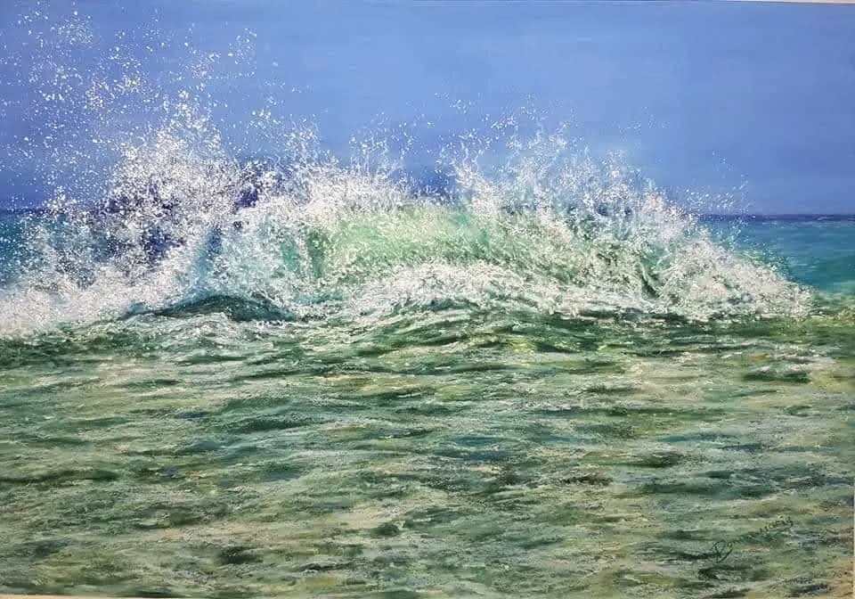 Ocean's Embrace: A Dance of Waves and Light