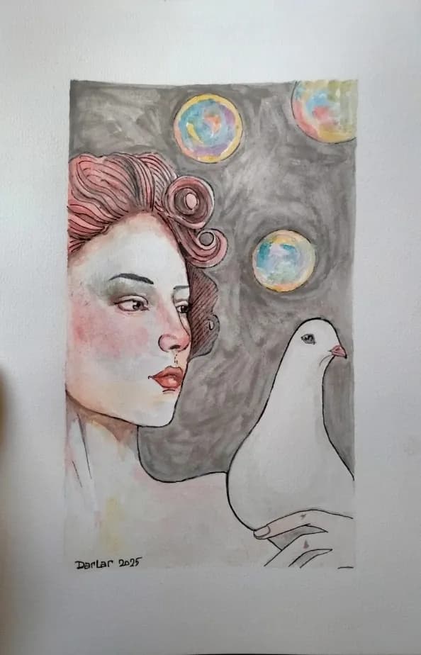 Whispers of Serenity: A Portrait of Connection and Dreams