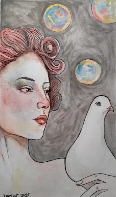 Whispers of Serenity: A Portrait of Connection and Dreams