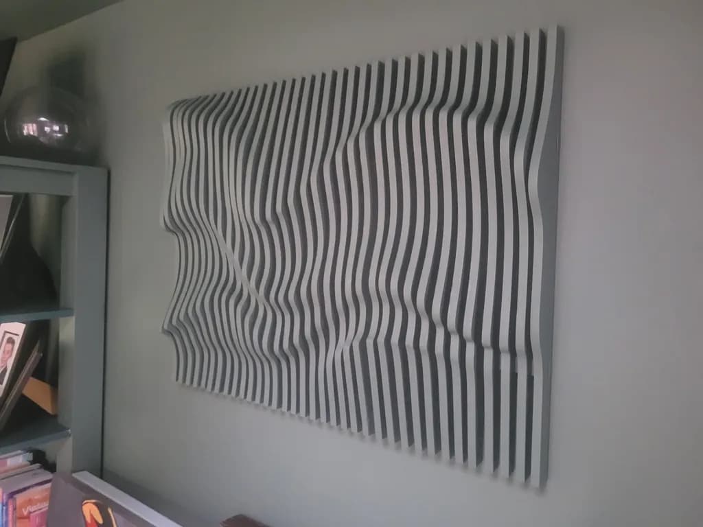 Waves of Modernity: An Abstract Exploration of Texture and Form in Interior Design