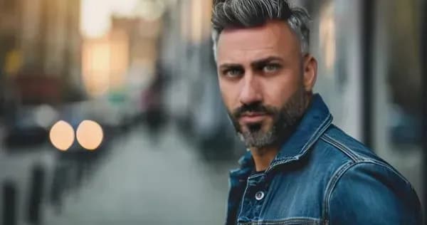 Urban Gaze: A Portrait of Confidence and Style