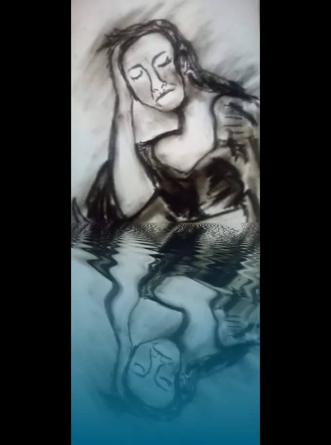 Whispers of Serenity: A Contemplative Reflection in Water