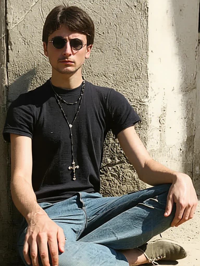 Urban Solitude: A Portrait of Contemplation and Style