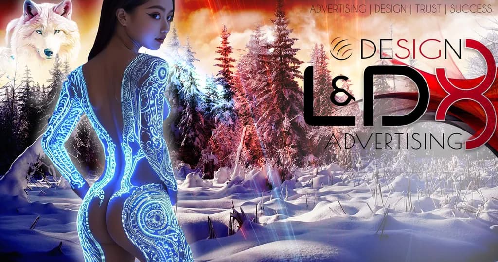 Illuminated Essence: A Fusion of Nature and Artistry in a Winter Wonderland