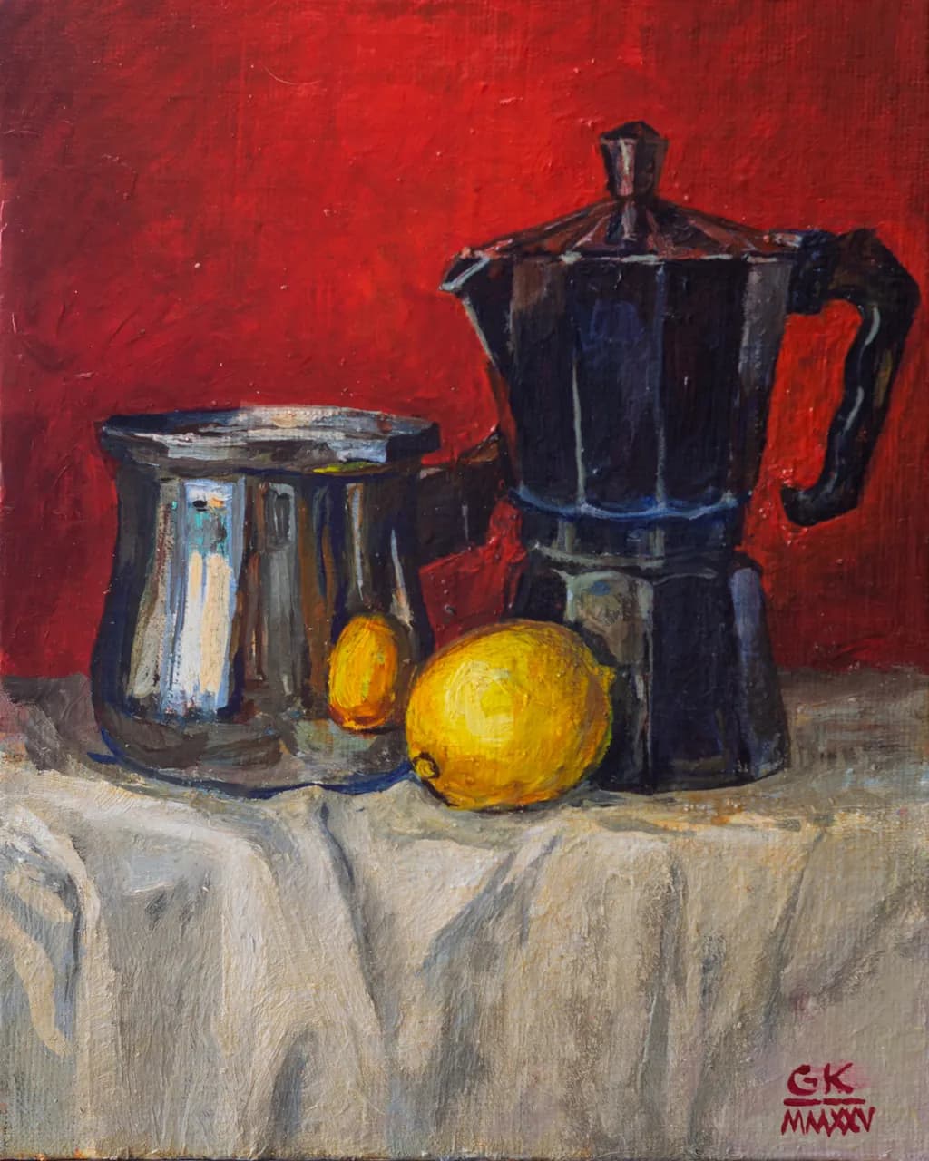Still Life with Lemon and Coffee Pot