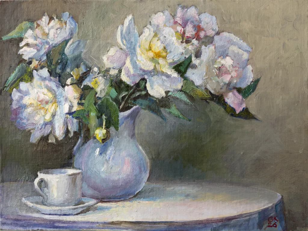 Peonies in Vase