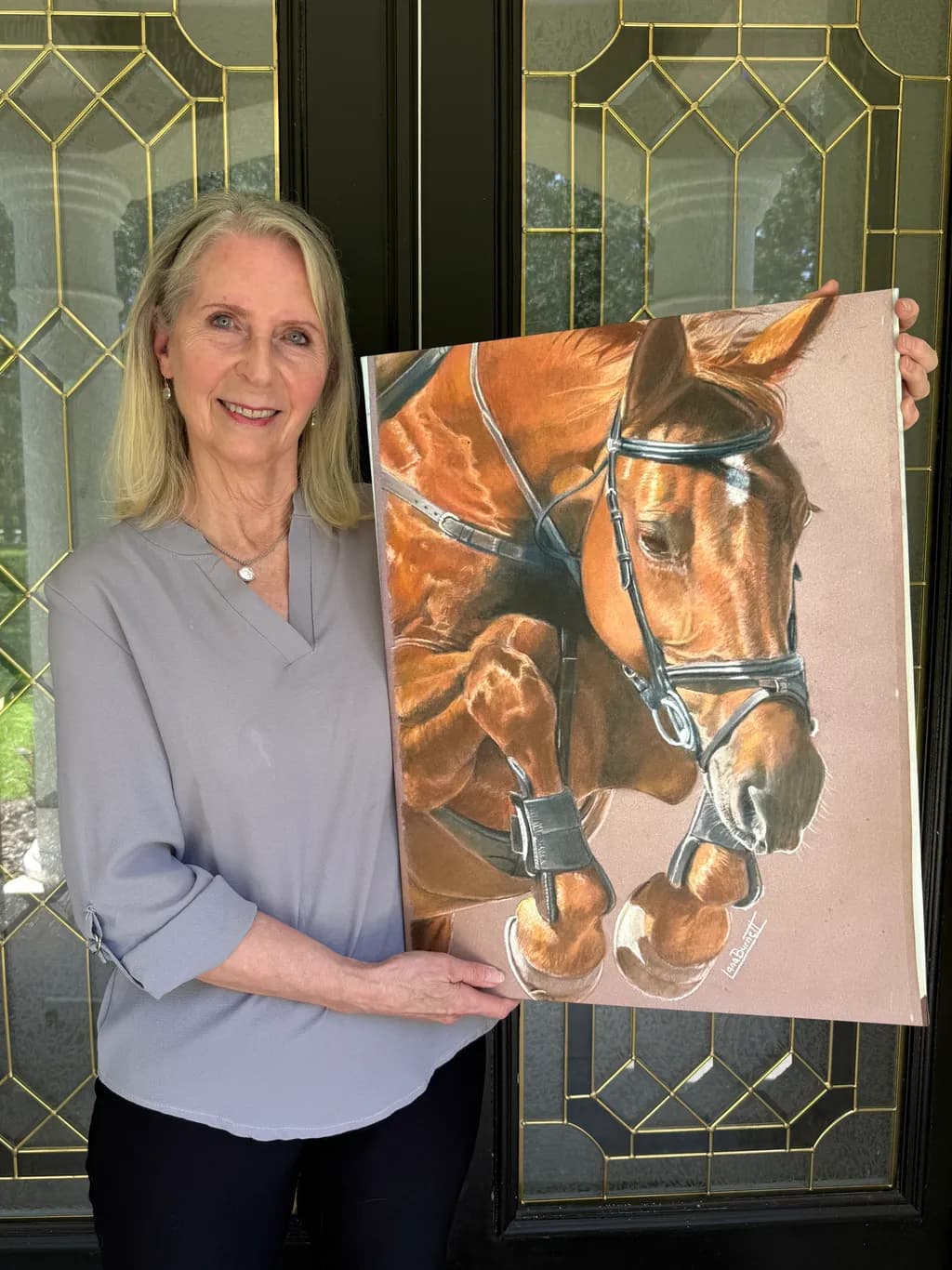 Vibrant Equine Elegance: A Custom Pastel Portrait of Your Beloved Horse