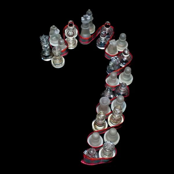 Chess Pieces in Motion: A Creative Dance of Contrast and Number