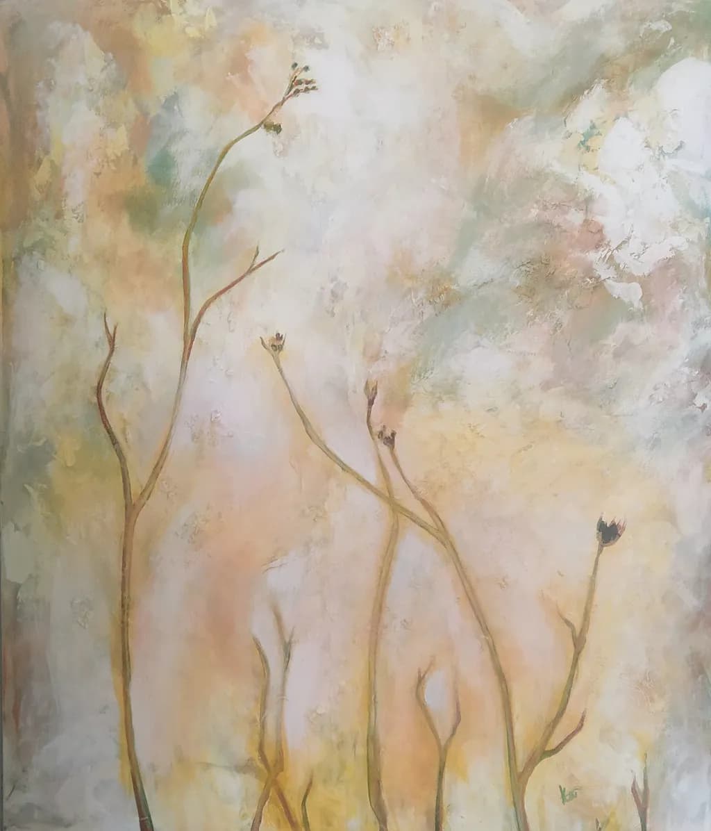 Whispers of Nature: A Dance of Stems and Sky