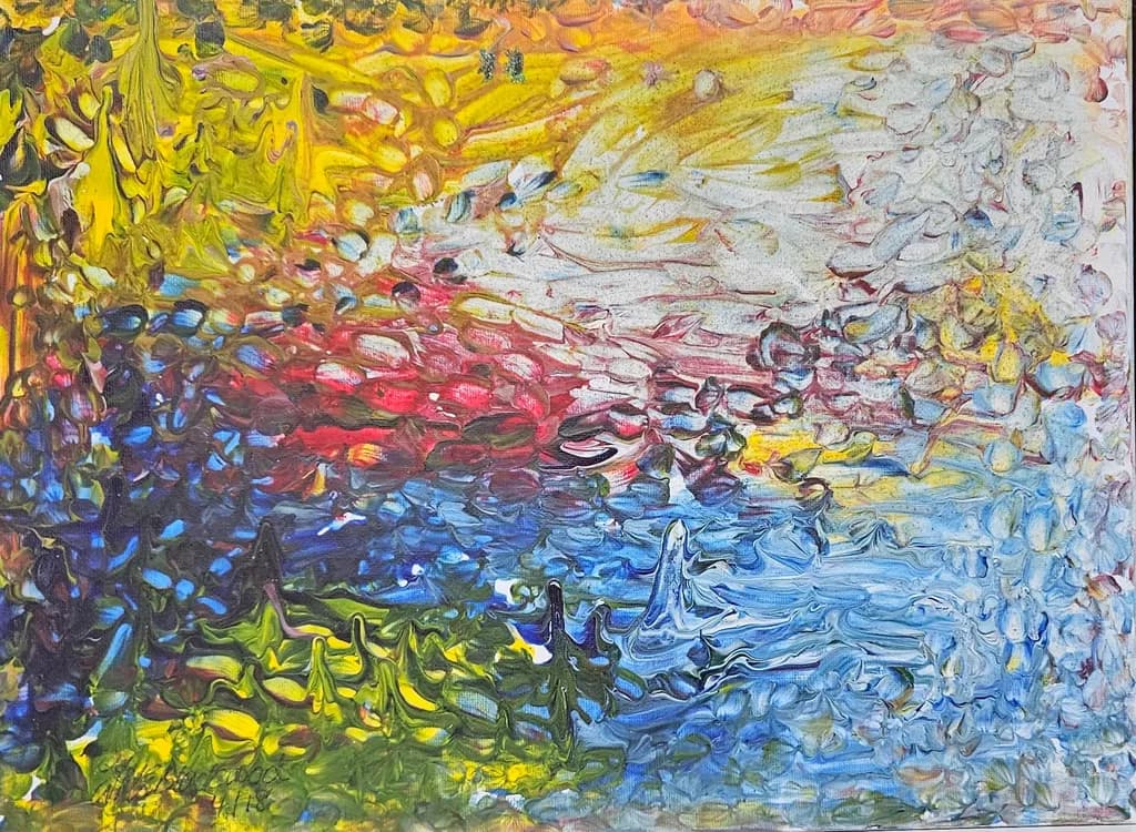 Vibrant Reflections: A Dance of Color and Light on Water