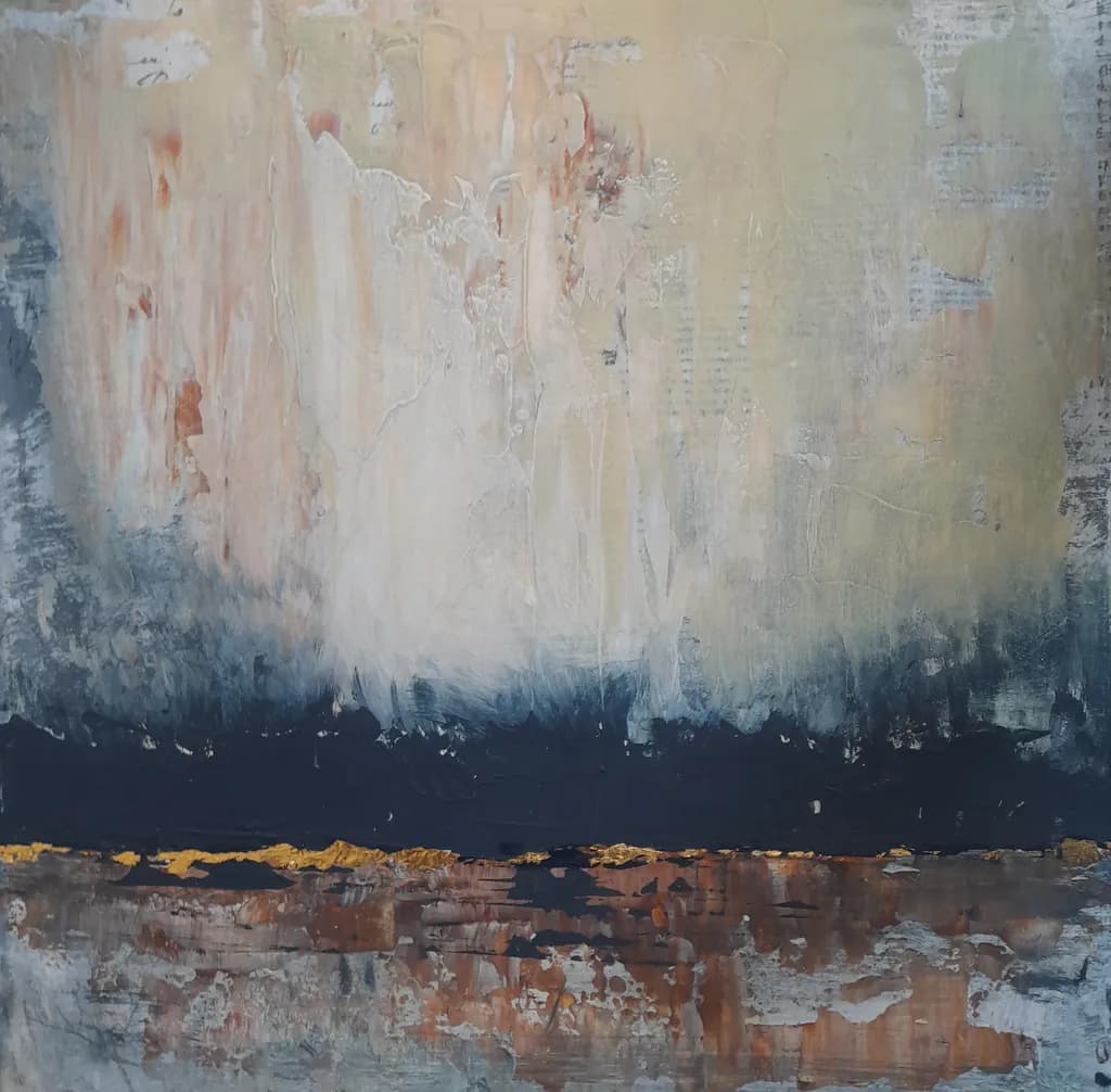 Whispers of Color: An Abstract Journey Through Layered Textures and Modern Hues