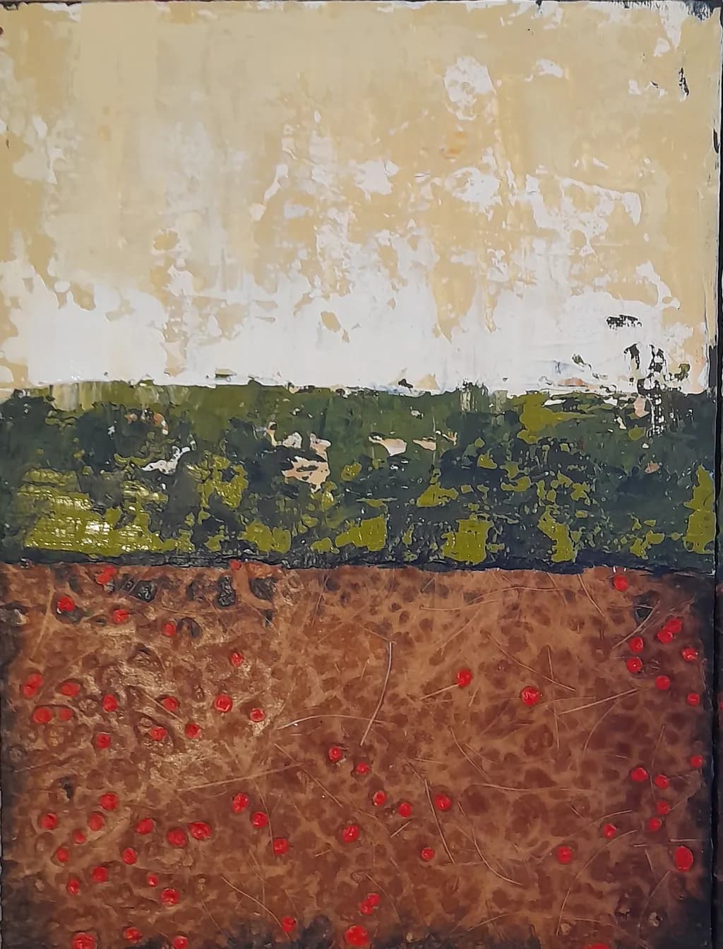 Earthy Layers: An Abstract Landscape of Texture and Color