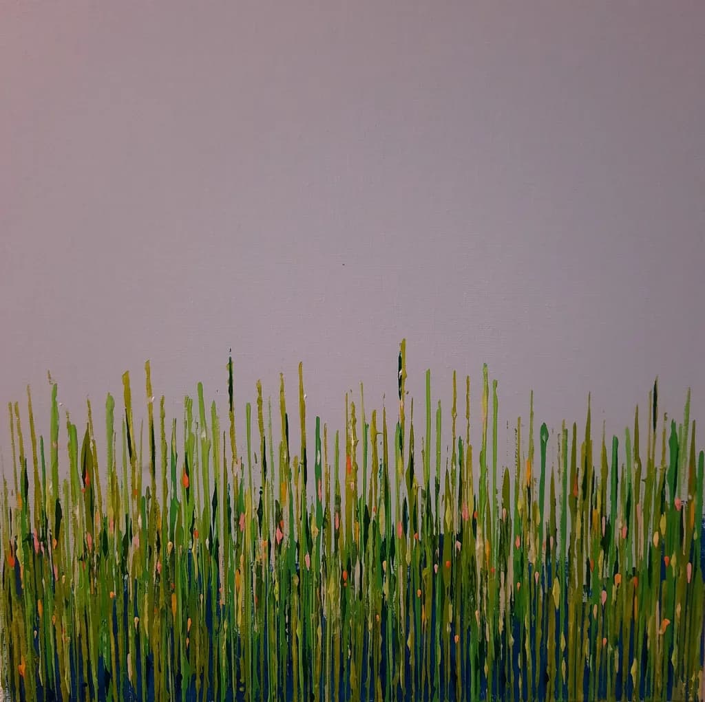 Whispers of Spring: A Vibrant Dance of Grass and Color