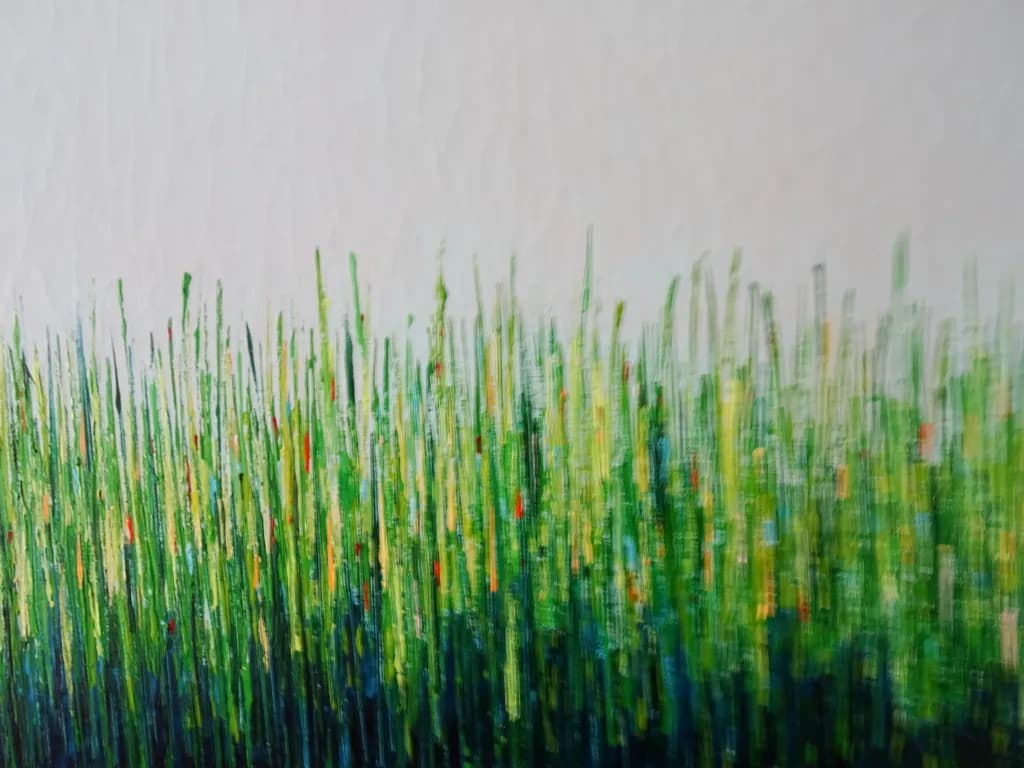 Whispers of Green: A Vibrant Dance of Grass and Light