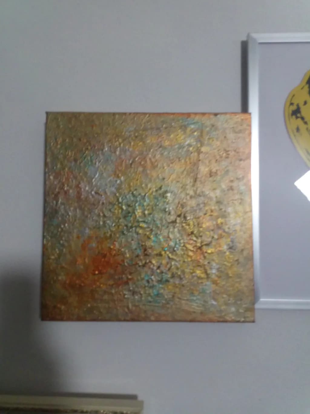 Golden Whispers: An Abstract Journey Through Texture and Light